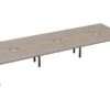Kestral Grey Oak 6 Person Double Bench Desk