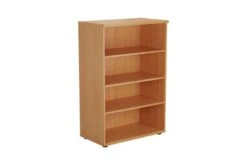 Kestral Bookcase -Office Furniture Shop hawk bookcase beech 3 shelf
