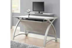 Curve Computer Desk -Office Furniture Shop helsinki computer desk1300mm grey 2