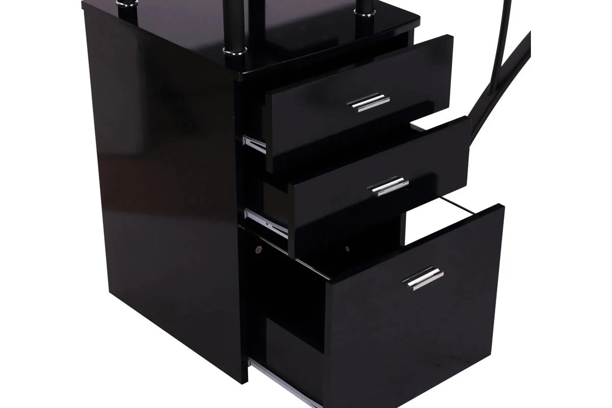 Alice Black Corner Desk 6 Alice Black Corner Desk - Image 6