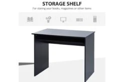 Madeline Desk -Office Furniture Shop homcom pb writing desk laptop table black 9