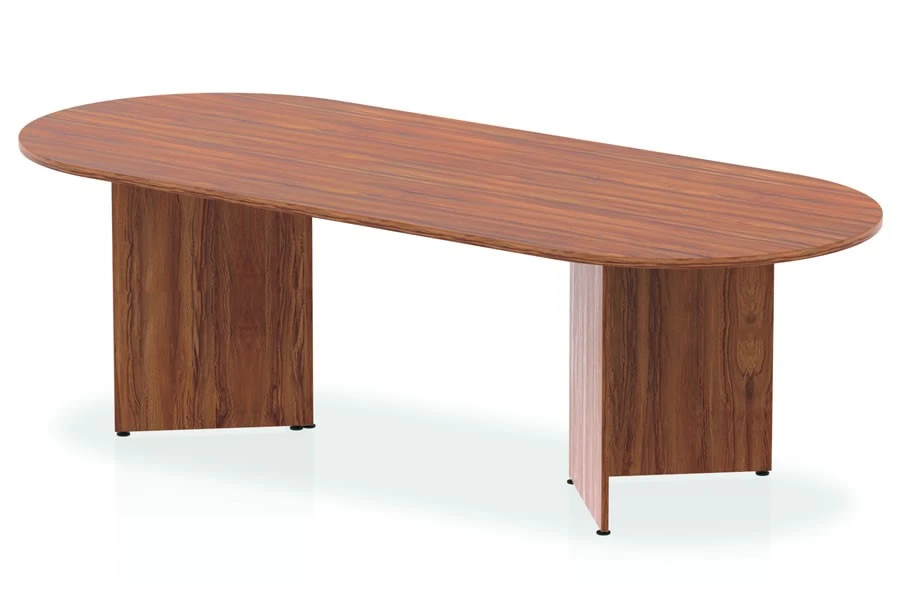 Nova Walnut 2400 Boardroom Table-Panel Leg 1 Nova Walnut 2400 Boardroom Table-Panel Leg