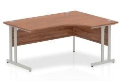 Nova Walnut Cantilever Corner Desk -Office Furniture Shop impulse cantilever crescent desk walnut right handed