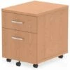 Norton Oak 2 Drawer Mobile Pedestal