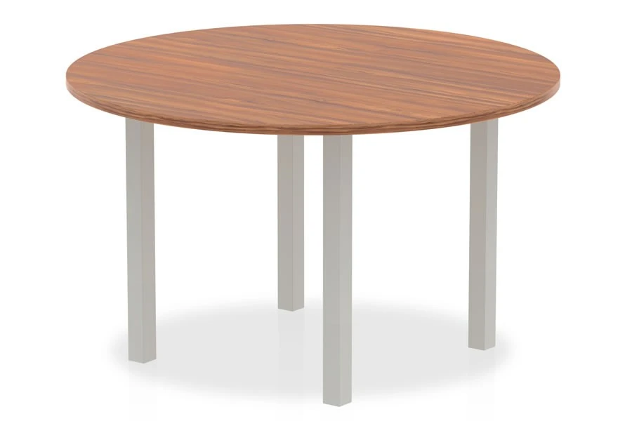 Nova Walnut 1200mm Round Meeting Table 1 Nova Walnut 1200mm Round Meeting Table