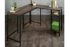 Industrial L Shaped Desk -Office Furniture Shop industrial l shaped desk smoked oak 1