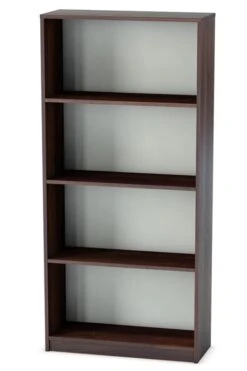 Harmony Walnut Office Bookcase -Office Furniture Shop lee plumpton ssbc16s3