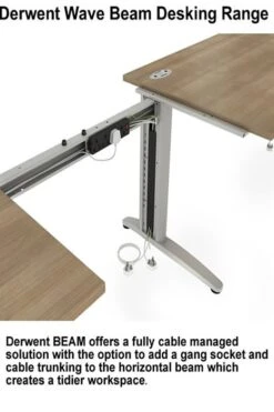 Domino Wave Cantilever Desk -Office Furniture Shop leg 4