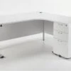 Kestral White Corner Desk And Pedestal