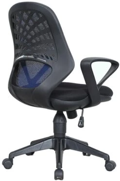 Spiral Mesh Back Office Chair -Office Furniture Shop maine blue 3