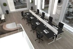 Nene Oval Black Boardroom Table -Office Furniture Shop nene black satalite 17