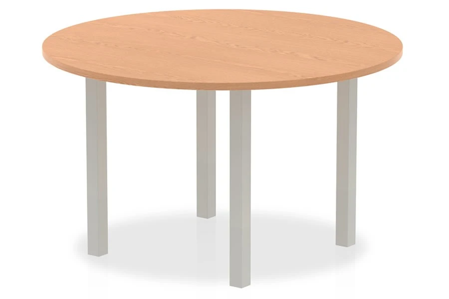 Norton Oak 1200mm Round Meeting Table 1 Norton Oak 1200mm Round Meeting Table