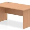 Norton Oak Rectangular Panel End Desk