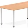 Norton Oak Trapezium Table 1600 Post Leg