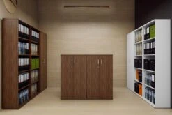 Nova Walnut 1200mm Office Bookcase 8 Nova Walnut 1200mm Office Bookcase -Office Furniture Shop nova room 1 5