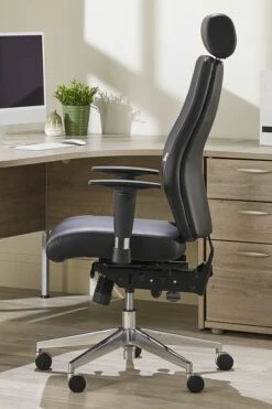 Onyx Leather Office Chair -Office Furniture Shop onyx 3