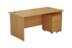 Kestral Panel Promo Desk And Pedestal -Office Furniture Shop opr1680pplustesmp3ok front 45