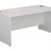 Kestral White Rectangular Panel Desk