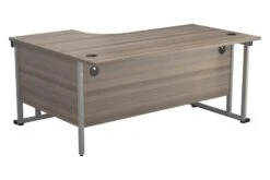 Kestral Grey Oak Corner Desk And Pedestal -Office Furniture Shop ost1612cwsrclgo back 45