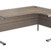 Kestral Grey Oak Cantilever Corner Workstation
