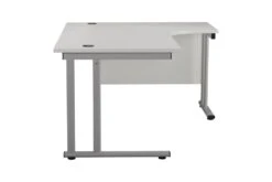Kestral White Cantilever Corner Workstation -Office Furniture Shop ost1612cwsrclwh side