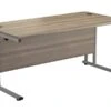 Kestral Grey Oak Rectangular Cantilever Desk