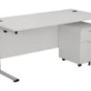 Kestral White Promo Desk And Pedestal