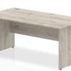 Gladstone Grey Oak Rectangular Panel End Desk