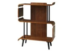 Vienna Short Book Case -Office Furniture Shop pc611 vienna short book case walnut 2