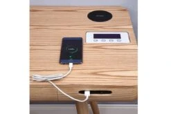 San Francisco Smart Executive Desk -Office Furniture Shop pc709 san francisco smart speaker charging desk oak 1