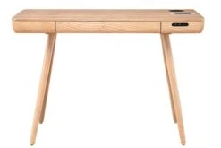 San Francisco Smart Executive Desk -Office Furniture Shop pc709 san francisco smart speaker charging desk oak 11
