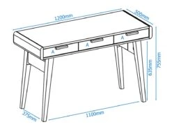Pevensey Home Office Desk -Office Furniture Shop pevensey 8