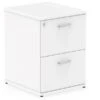 Polar White 2 Drawer Filing Cabinet