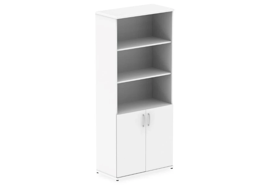 Polar White Open Shelf Cupboard 1 Polar White Open Shelf Cupboard
