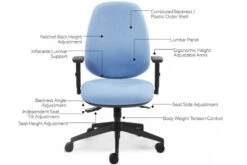 Posture Plus Operator Chair -Office Furniture Shop pos 1