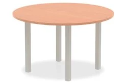 Price Point Beech 1200mm Round Meeting Table