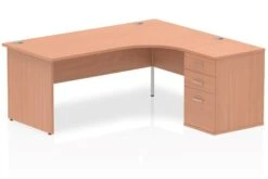 Price Point Beech Corner Panel Desk And Pedestal 8 Price Point Beech Corner Panel Desk And Pedestal -Office Furniture Shop price point beech panel workstation right hand 1800mm