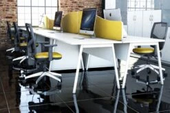 Ascend Double Wave Desk 12 Ascend Double Wave Desk -Office Furniture Shop roomscene 1