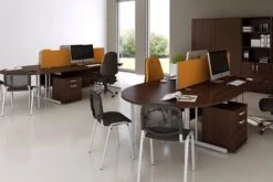 Nova Walnut 1800 Boardroom Table Panel Leg 7 Nova Walnut 1800 Boardroom Table Panel Leg -Office Furniture Shop roomshot 10 walnut