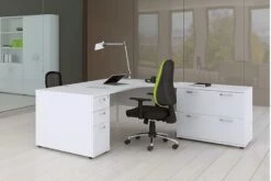 Polar White Panel End Corner Desk -Office Furniture Shop roomshot 19 white 5