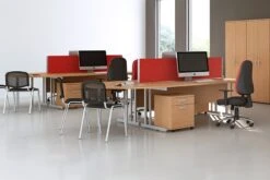 Price Point Beech 1800 Boardroom Table Panel Leg -Office Furniture Shop roomshot 4 beech 3