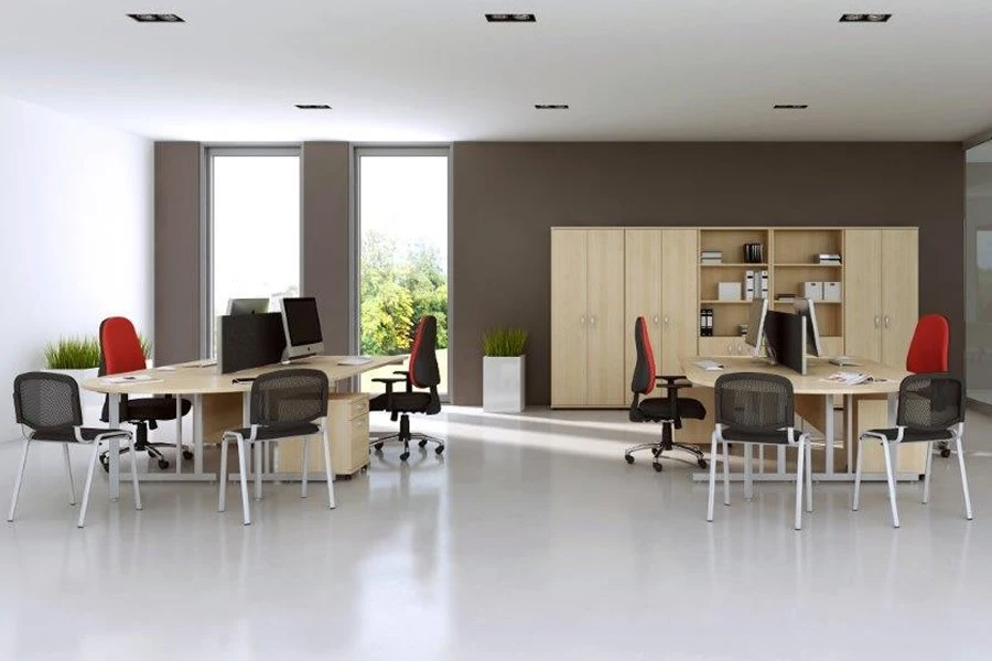 Solar Maple Tall Office Cupboard 6 Solar Maple Tall Office Cupboard - Image 6