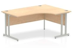 Solar Maple Cantilever Corner Desk