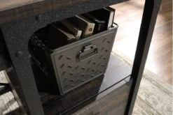 Steel Gorge Desk -Office Furniture Shop steel gorge desk carbon oak 3