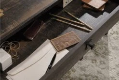 Steel Gorge Desk -Office Furniture Shop steel gorge desk carbon oak 8