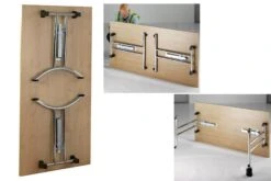 Harmony Walnut Folding Rectangular Table -Office Furniture Shop table 2 9