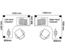 Kestral Black Cantilever Corner Workstation -Office Furniture Shop tc kestral black corner l shaped desk 1
