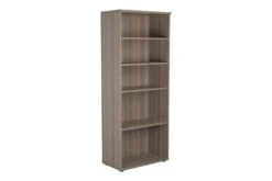Kestral Grey Oak Bookcase -Office Furniture Shop tes2045go front 45