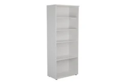 Kestral White Bookcase -Office Furniture Shop tes2045wh front 45