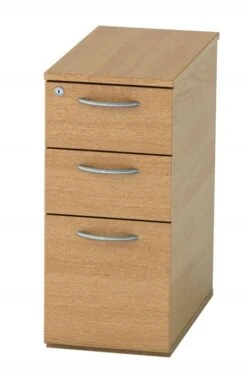 Thames Narrow Under Desk Pedestal -Office Furniture Shop thames narrow ped light oak